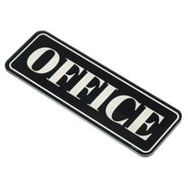 Uxcell Office Sign Acrylic Self Adhesive Door Sign Sticker Decor Label Black 1 Pack