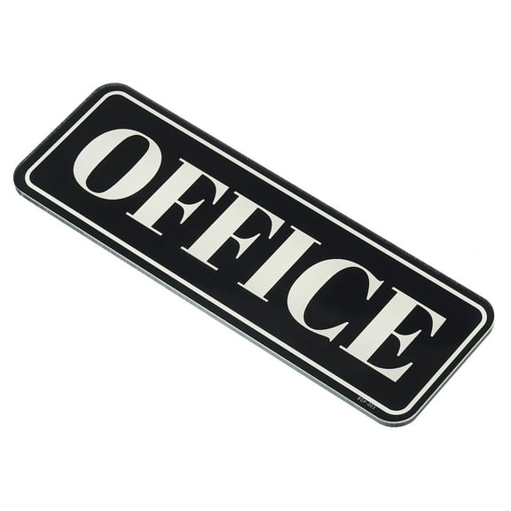 Uxcell Office Sign Acrylic Self Adhesive Door Sign Sticker Decor Label Black 1 Pack