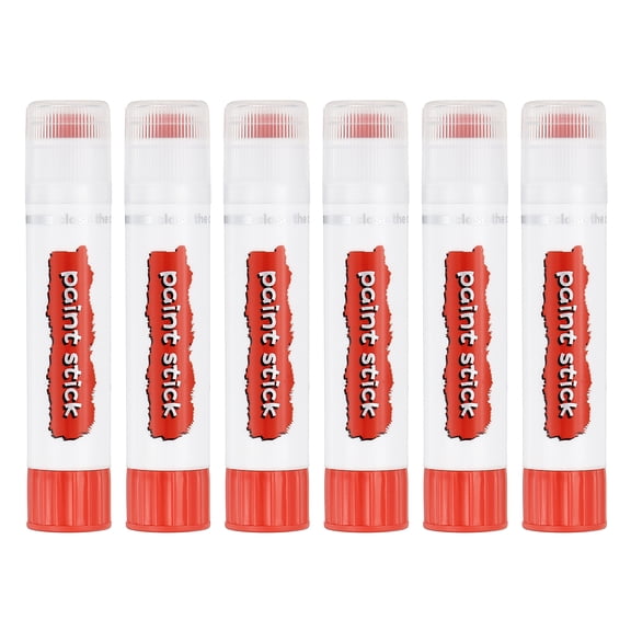 Uxcell Oil Pastels for Artists,6pcs Pastel Crayons Solid Paint Sticks Art Supplies Orange Red(16x80mm)