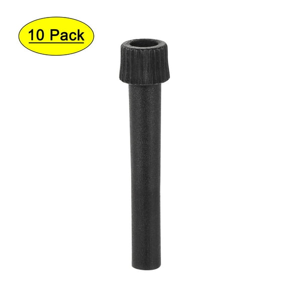 Uxcell On/Off Replacement Lamp Socket Turn Knob 50mm Length Black 10Pack