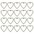 thumbnail image 1 of Uxcell Open Back Bezel Pendants, 30Pack Heart Hollow Frame Charm Geometric Blank Trays for Resin (Bronze), 1 of 6