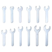 Uxcell Open End Thin Wrench 4/5.5/7/8/11/12/13/15/17/19/22/23mm Metric U-Shaped Spanner