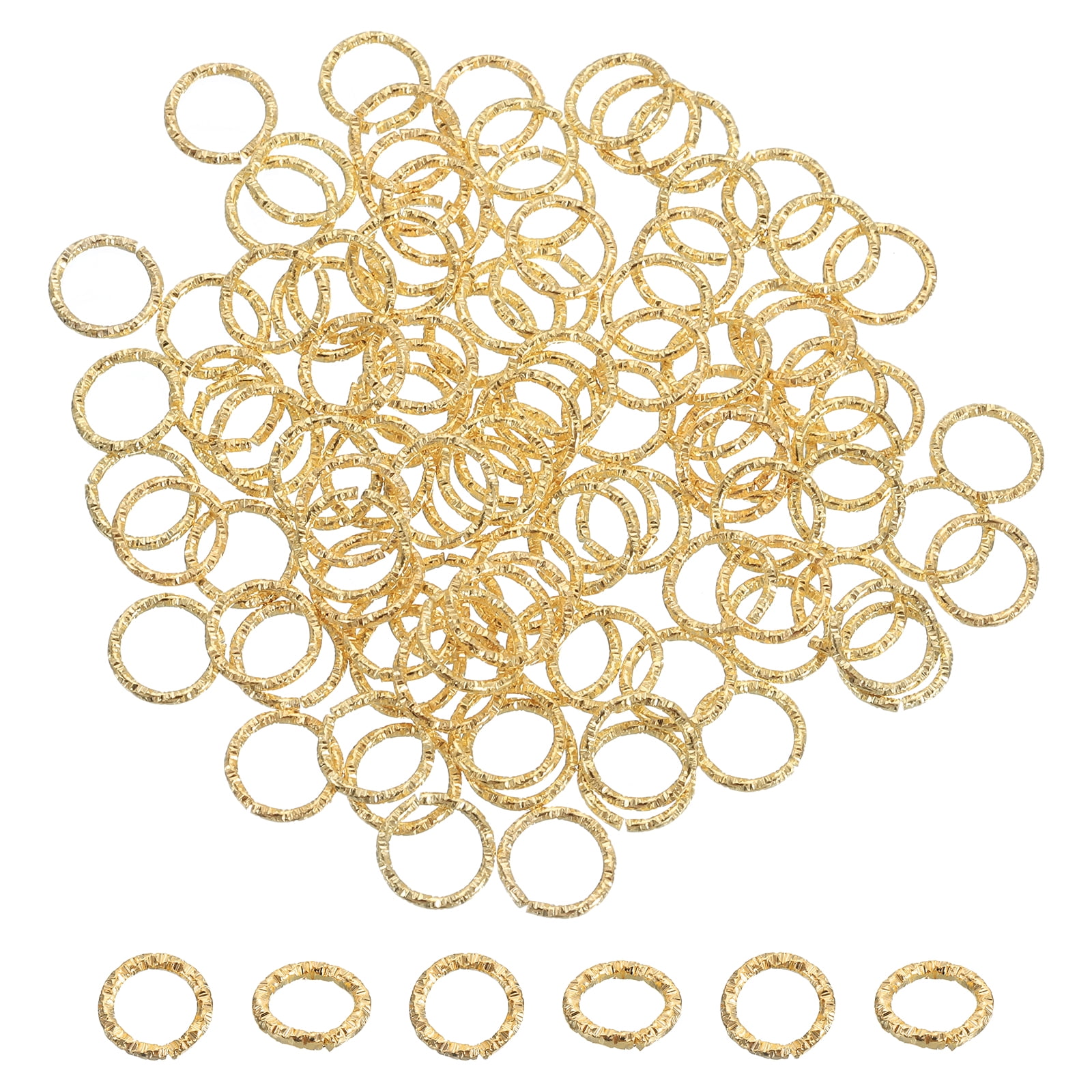 Uxcell 25Pack Open Jump Rings, 25mm/0.98" OD Brass Jump Ring Connectors 2mm Thick O Rings For Jewelry Making Keychain - Foto 2