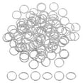 thumbnail image 1 of Uxcell Open Jump Rings 100Pack 12mm O-ring Connectors for Jewelry Making, White Gold, 1 of 5