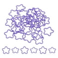 thumbnail image 1 of Uxcell Open Jump Rings 50Pack 16mm Star Connectors for Jewelry Making, Purple, 1 of 7