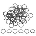 thumbnail image 1 of Uxcell Open Jump Rings 50Pack 18mm O-ring Connectors for Jewelry Making, Black, 1 of 5