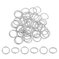 thumbnail image 1 of Uxcell Open Jump Rings 50Pack 20mm O-ring Connectors for Jewelry Making, White Gold, 1 of 5