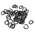 thumbnail image 1 of Uxcell Open Jump Rings, 8mm Colorful O-ring Connectors for DIY Crafts, Black, 160Pack, 1 of 4