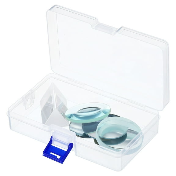 Uxcell Optical Lens Set, 6Pcs Double Convex Lens Double Concave Lens Prism Len Convex Mirror Concave Mirror Plane Mirror