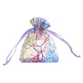 thumbnail image 1 of Uxcell Organza Bag, Sheer Colorful Coral Mesh Bags Drawstring Gift Bags Party Favor Bags Jewelry Pouches Light Purple-Gold 2.7" x 3.5", 1 of 6