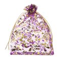 thumbnail image 1 of Organza Bag 5" x 7", Flower Heart Mesh Bags Drawstring Gift Bags Party Favor Bag Rose Red-Gold, 50Pcs, 1 of 6