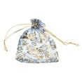 thumbnail image 1 of Uxcell Organza Bag, Sheer Flowers Heart Mesh Bags Drawstring Gift Bags Bulk Party Favor Bag Jewelry Pouches Blue-Gold 4" x 5", 1 of 6