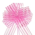 thumbnail image 1 of Uxcell Organza Large Pull Bow Gift Wrapping Bows Ribbon Chiffon Yarn for Wedding Basket Presents Christmas Pink 6", 1 of 6