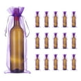 thumbnail image 1 of Uxcell Organza Wine Bags, Gift Wrap Bags Sheer Mesh Wine Bottle Bag Drawstring Pouches for Party Favors Purple, 1 of 7