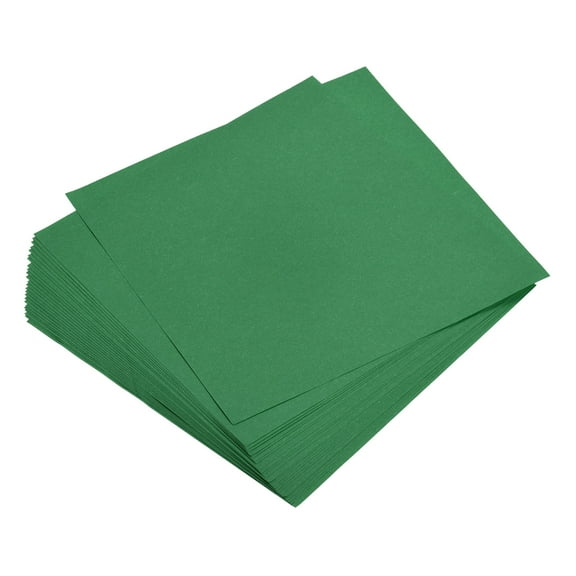 Uxcell Origami Paper Double Sided Sheet for Art Craft Project Beginner 50 Sheets Emerald Green 6x6 inch