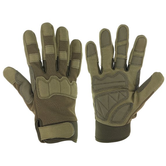 Uxcell Outdoor Gloves Full Finger Gloves Touch Screen Breathable Workout Gloves Green, L