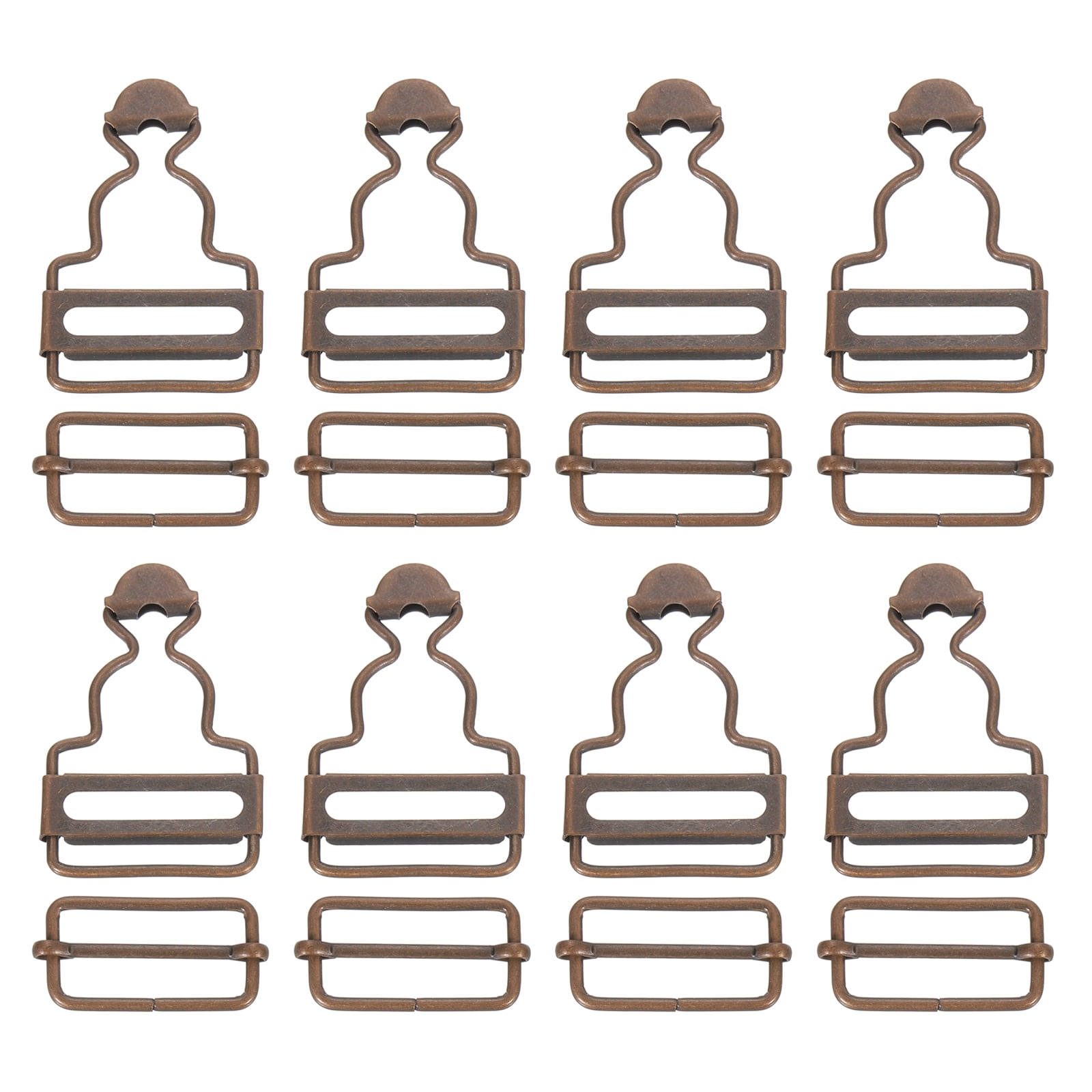 Uxcell Overall Buckles, 8 Sets Metal Suspender Replacement Buckles 28mm ...