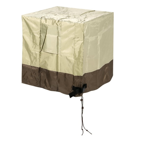 Uxcell Oxford Cloth Air Conditioner Cover 32x32x36 Inches Waterproof Beige Brown