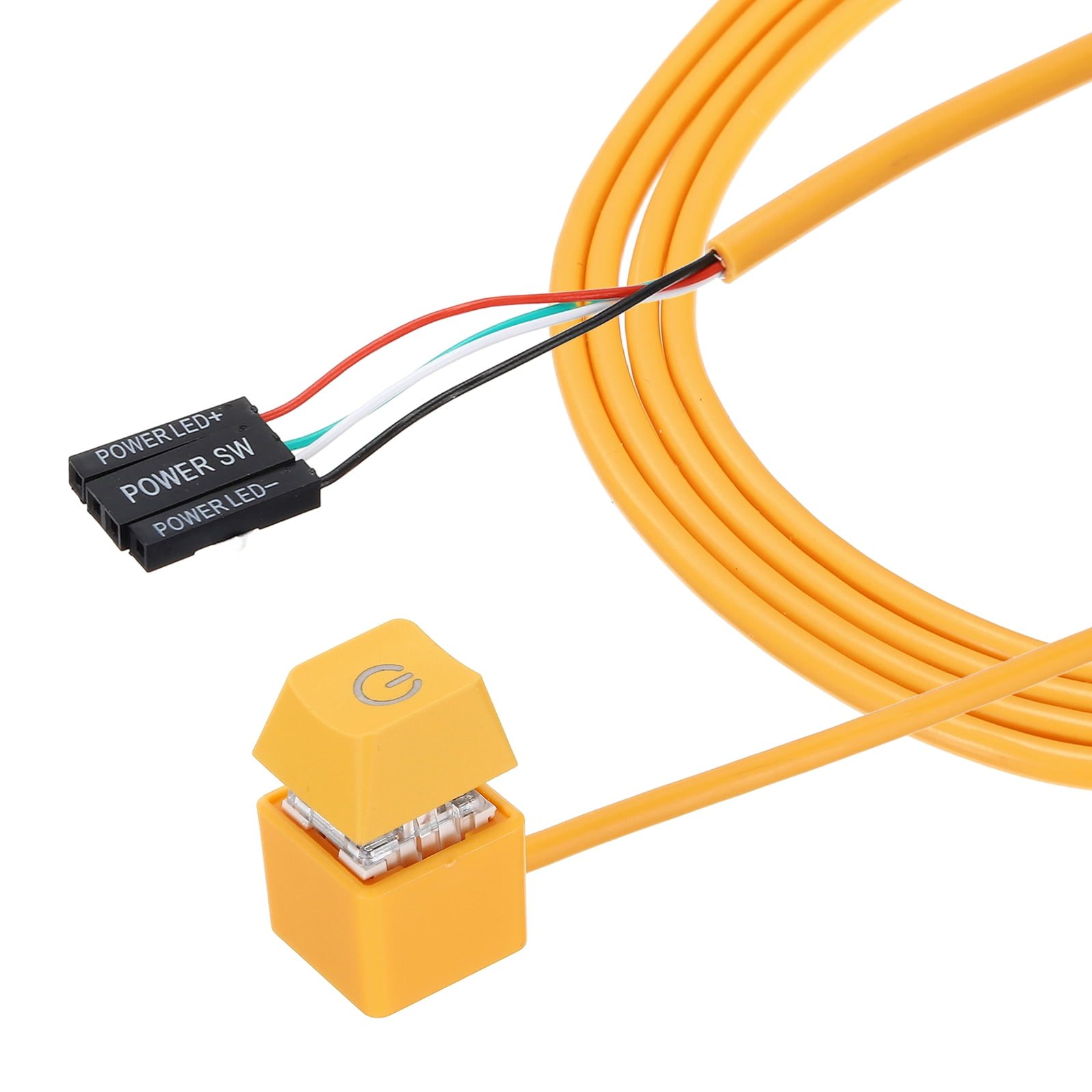 Uxcell PC Power Button with 70" Cable Desktop Computer External Power ...