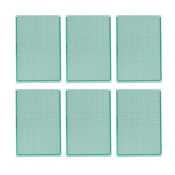 Uxcell PCB Board Single Sided Prototyping Boards Plated Through Holes 100mmx150mm, 6 Count