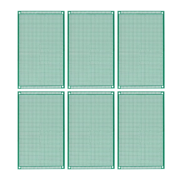 Uxcell PCB Board Single Sided Prototyping Boards Plated Through Holes 90mmx150mm, 6 Count
