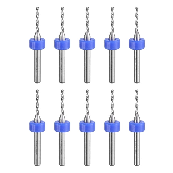 Uxcell PCB Drill Bits 1.45mm Tungsten Carbide Rotary Tool Jewelry CNC 10 Pcs
