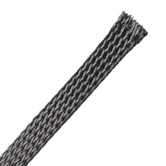 Uxcell PET Expandable Cord Protector, 16.5Ft-8mm Wire Loom Cable Sleeve and Organizer for OD 8-14mm Line Black