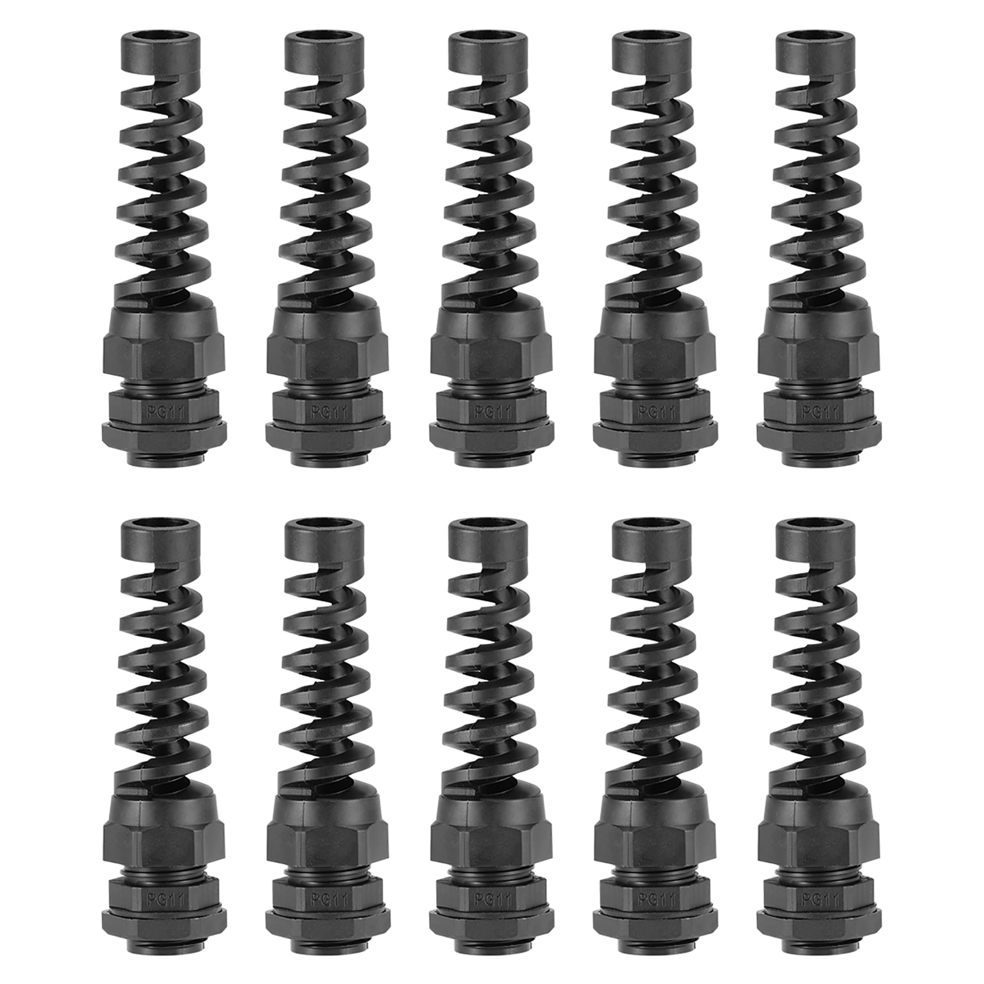Uxcell PG11 Cable Gland 5mm-10mm Wire Hole Waterproof Nylon Joint ...