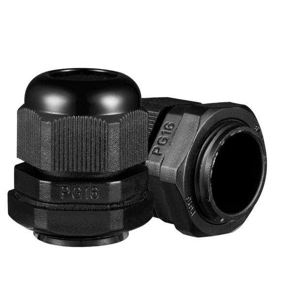 Uxcell PG16 IP68 Nylon Cable Gland Joint Adjustable for 10mm-14mm Dia Cable Wire 10 Pack
