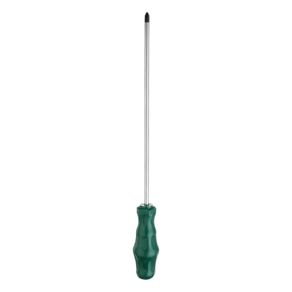 Uxcell PH2 Phillips Screwdriver #2 13.8" Magnetic Screwdriver CR-V with Ergonomic Handle for Repairing, Green