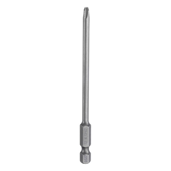 Uxcell PH2 Phillips Screwdriver Bit 1/4" Shank 100mm Long Magnetic S2 Steel 4mm Rod Screw Drill Bit