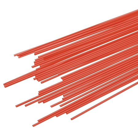 Uxcell PLA Filament Refills for 3D Printing Pen 10inch Length 40pcs Clear Red