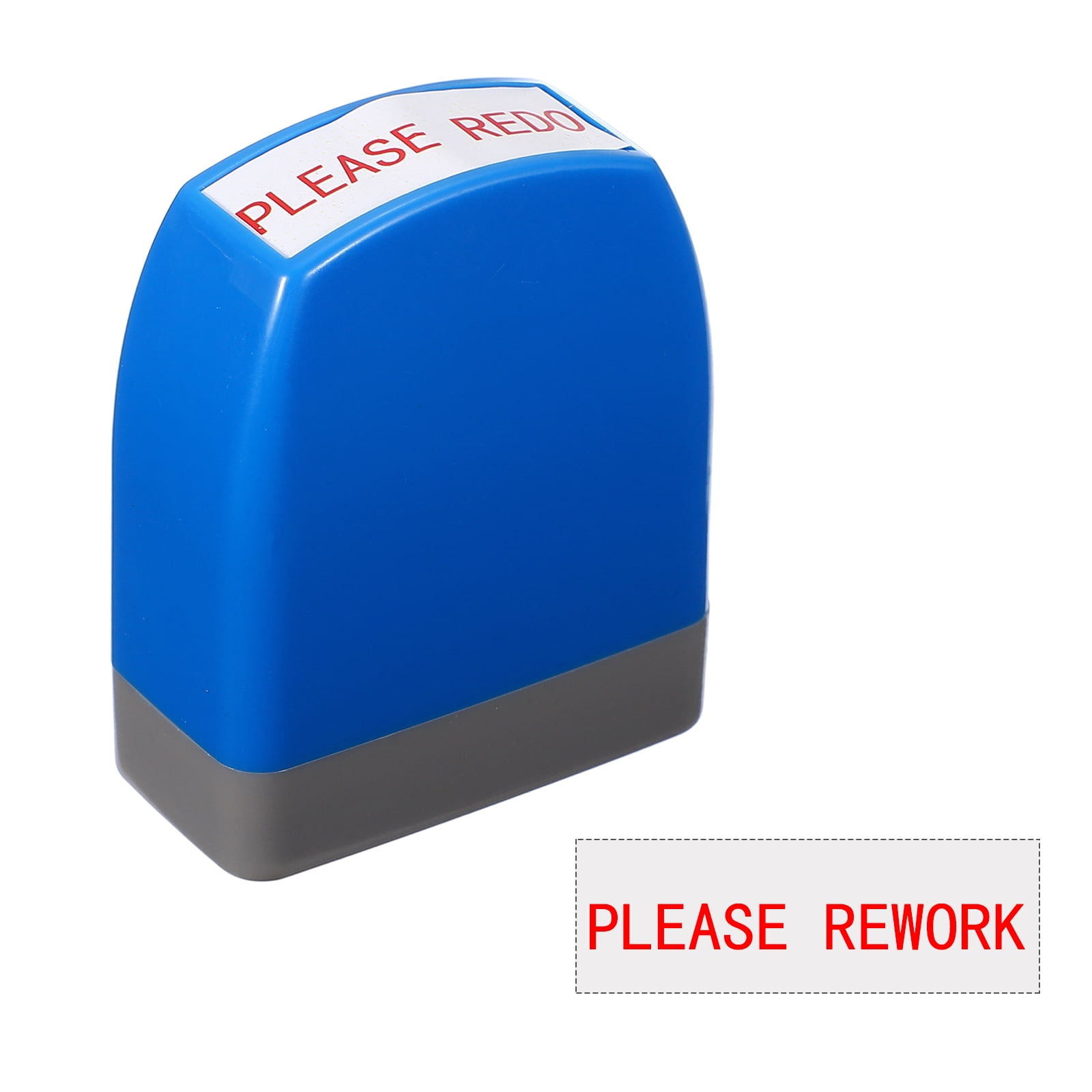 Stamp After Rework Uxcell PLEASE REWORK Teacher Stamps, 2.1x1.7x0.9 Inch Homework Stamper ...