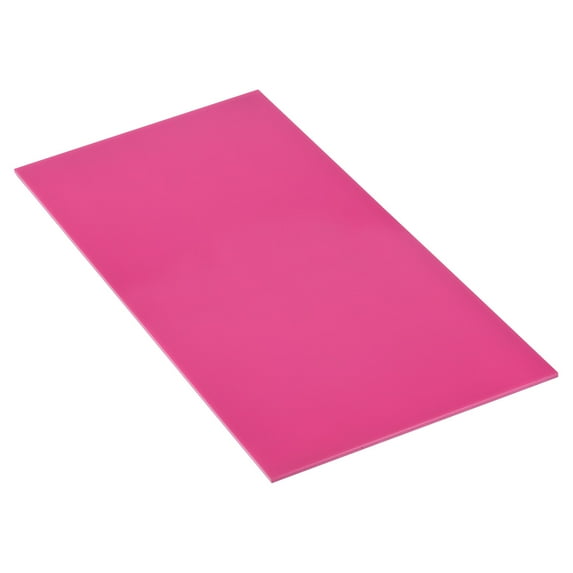 Uxcell PMMA Acrylic Sheets Colored Non Transparent 12 x 6 Inch Pink for Crafts