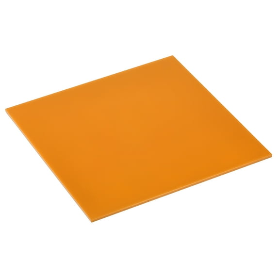 Uxcell PMMA Acrylic Sheets Colored Non Transparent 6 x 6 Inch Orange for Crafts