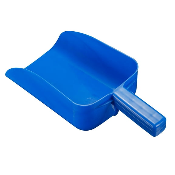 Uxcell PP 9.1x5.3x3.3" Flour Sugar Cereal Shovel Feed Supplies Hand Scoop Blue