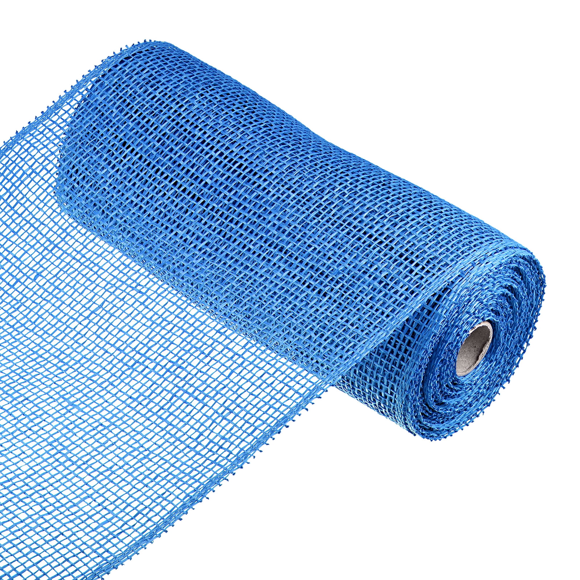 Uxcell PP Burlap Mesh 10" x 10 Yards Decorative Wrapping Ribbon, Turquoise 1 Roll