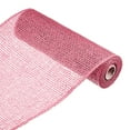 thumbnail image 1 of Uxcell PP Burlap Mesh Decorative Wrapping Ribbon 1 Roll Rose Pink, 1 of 5