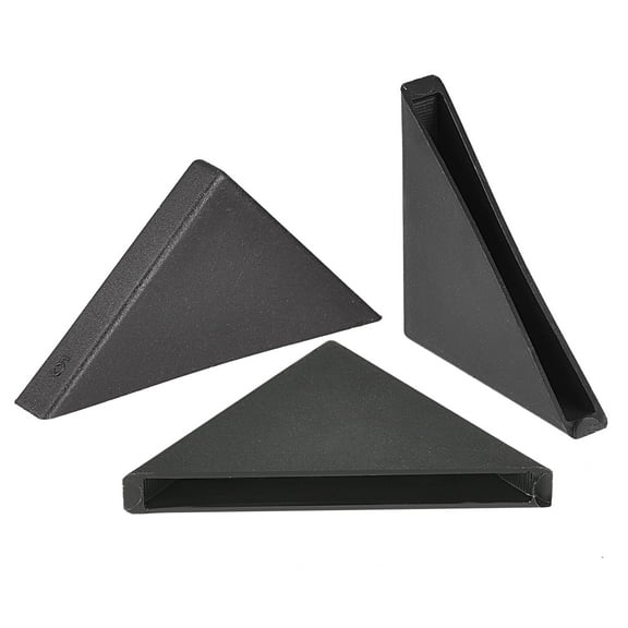 Uxcell PP Corner Protector Triangle 35x5mm for Ceramic, Glass, Metal Sheets Black 20pcs