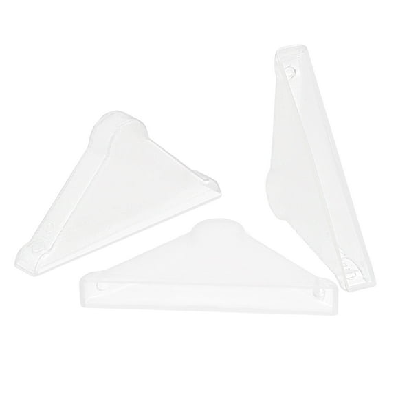 Uxcell PP Corner Protector Triangle 37x5mm for Ceramic, Glass, Metal Sheets Clear 50pcs