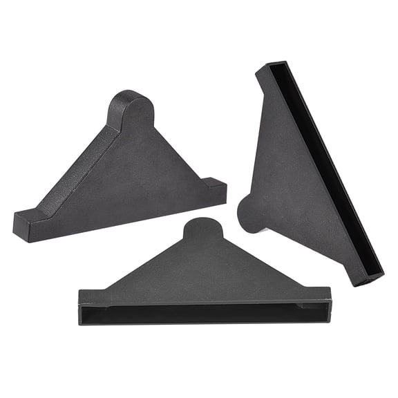 Uxcell PP Corner Protector Triangle 50x6mm for Ceramic, Glass, Metal Sheets Black 20pcs