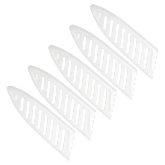 Uxcell PP Knife Sheath Cover Sleeves Edge Guard for 3.5" Paring Knife, White 5 Pack