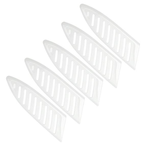 Uxcell PP Knife Sheath Cover Sleeves Edge Guard for 3.5" Paring Knife, White 5 Pack