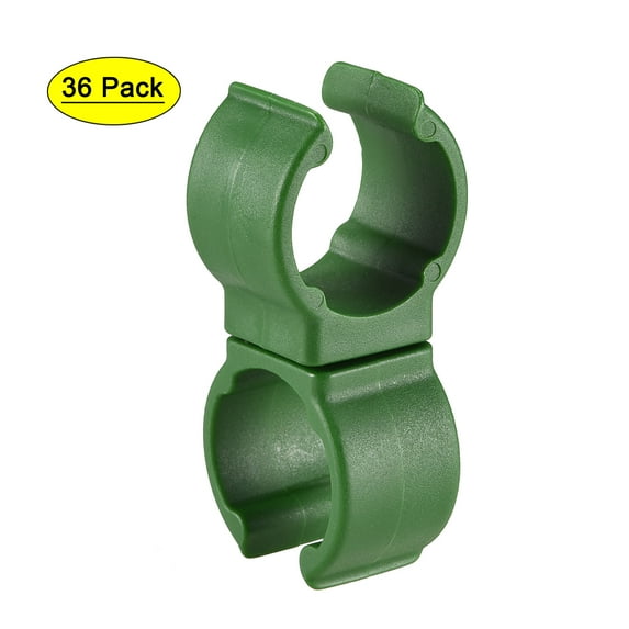 Uxcell PP Plastic Rotatable Gardening Universal Clip for 20mm Dia Plant Stakes 36 Pack