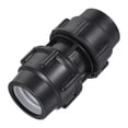 thumbnail image 1 of Uxcell PP Tubing Straight Coupling Locking Fitting for 40mm Diameter Pipe Black, 1 of 5