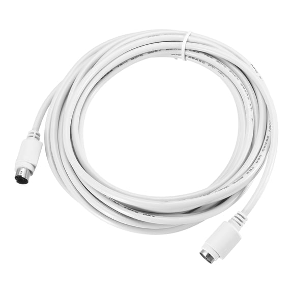 Uxcell PS/2 Mouse and Keyboard Extension Cable 6 Pin 16.4 Feet Male to Female for PC,White