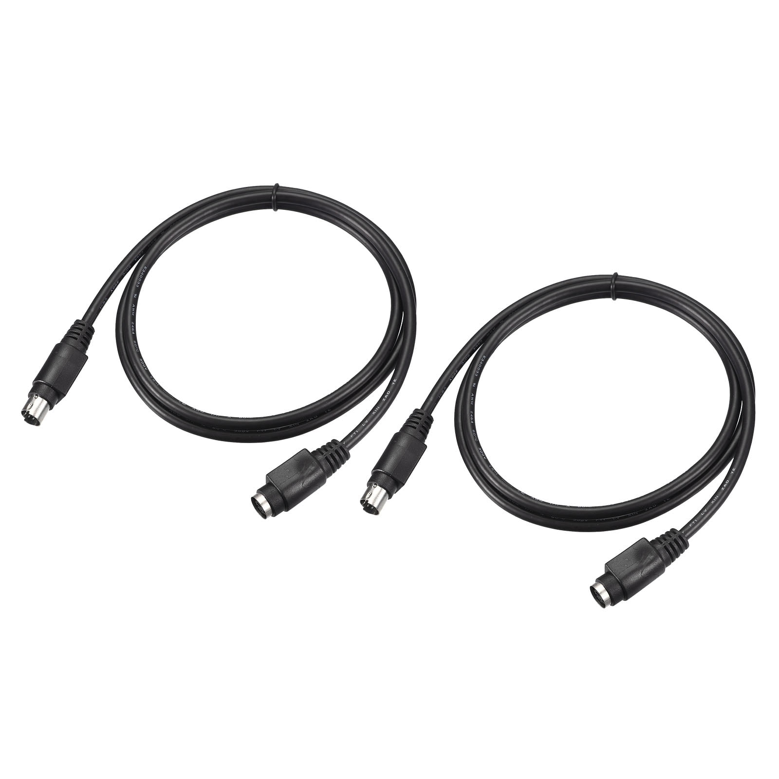 Uxcell PS/2 Mouse and Keyboard Extension Cable 6 Pin 3.28 Feet Male to ...