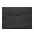 thumbnail image 1 of Uxcell PU Leather A4 File Folder, Document Holder Filing Organizer Portfolio Envelope Folder Case with Snap Closure Style 2 Black, 1 of 6