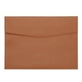 thumbnail image 1 of Uxcell PU Leather A4 File Folder, Document Holder Filing Organizer Portfolio Envelope Folder Case with Snap Closure Style 2 Brown, 1 of 6