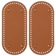 thumbnail image 1 of Uxcell PU Leather Bag Bottom Shaper, Oval Knitting Crochet Bags Bottom Pad Base with Holes & Nails for DIY Handbag Brown 9.8x4.7 Inch, 1 of 5